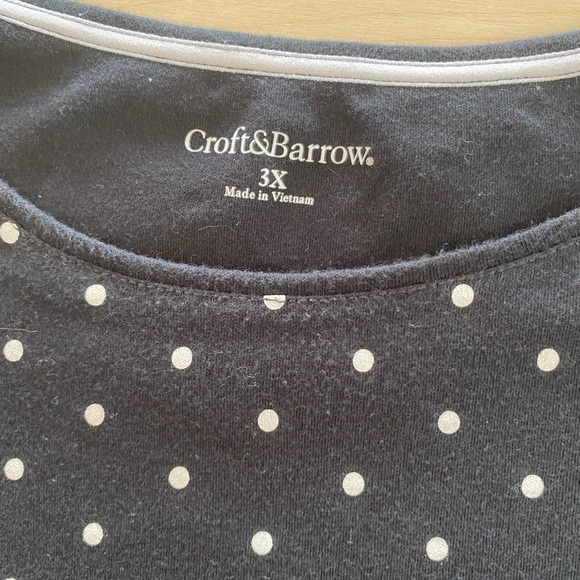 Croft & Barrow Tee Size 3X (DQ) - Picture 4 of 7